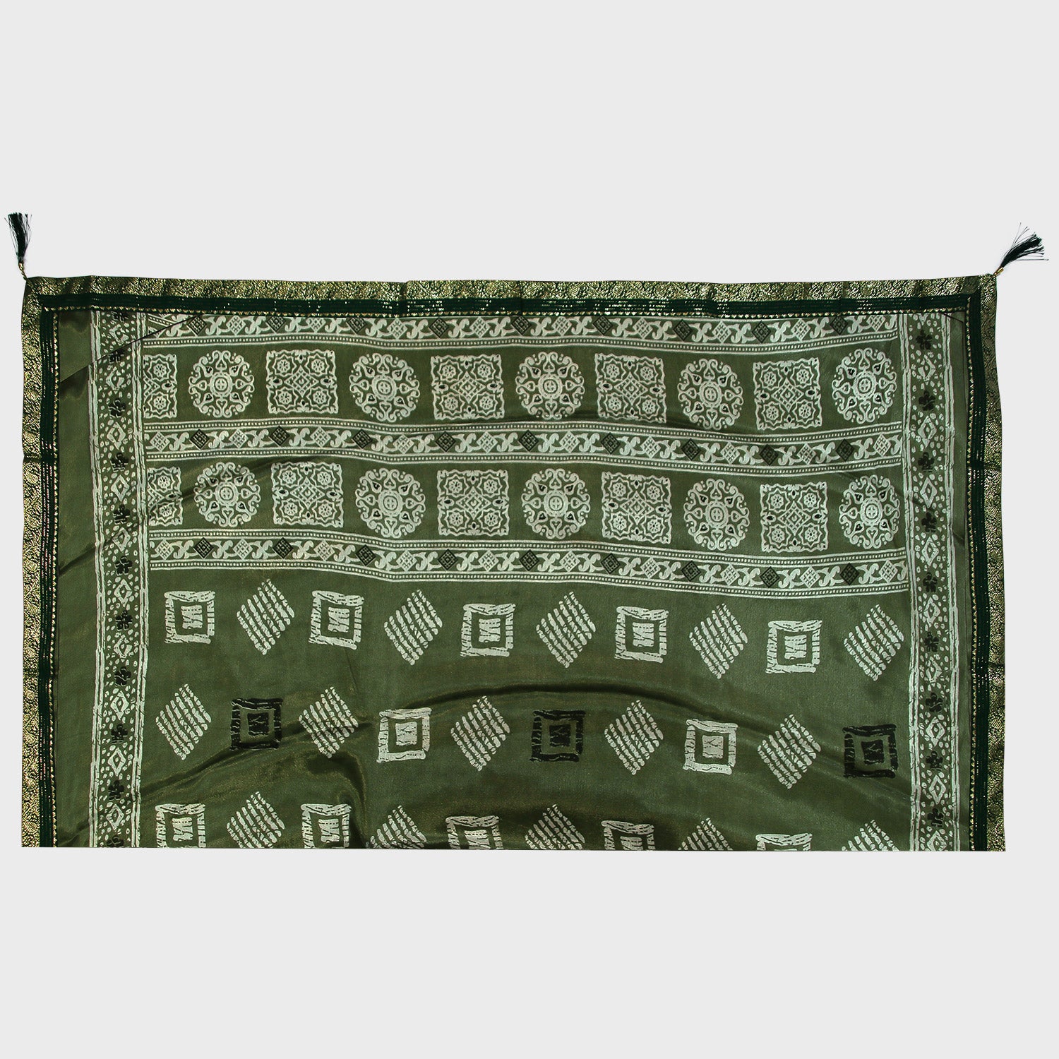 Light Green Silk Saree, Synthetic Silk Ethnic Wear, Women's Traditional Attire, Lightweight Saree, Special Occasion Outfit