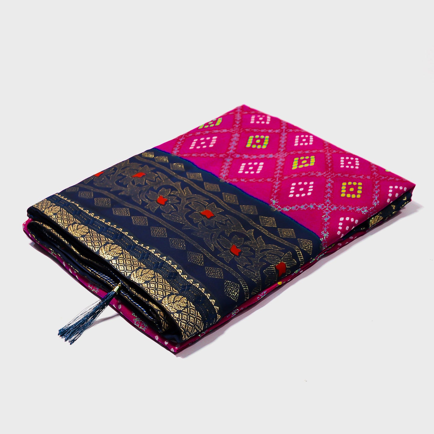 Dola Badhani Synthetic Saree