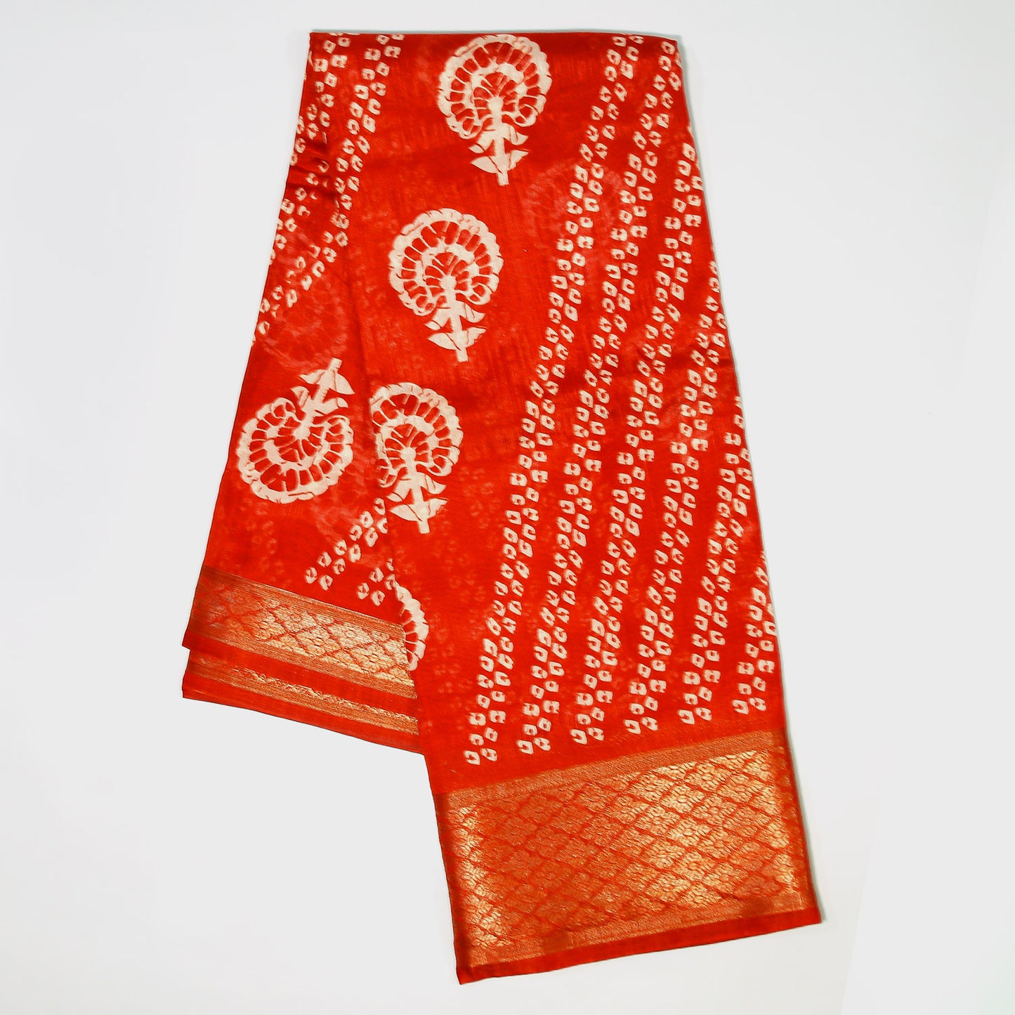 Red Saree, Cotton Blend Saree, Traditional Wear, Indian Ethnic Saree, Festive Saree, Wedding Saree, Elegant Saree, Red Sari, Women's Fashion, Bloomaya Sarees, Designer Saree, Red Cotton Saree, Blend Saree, Premium Quality Saree.