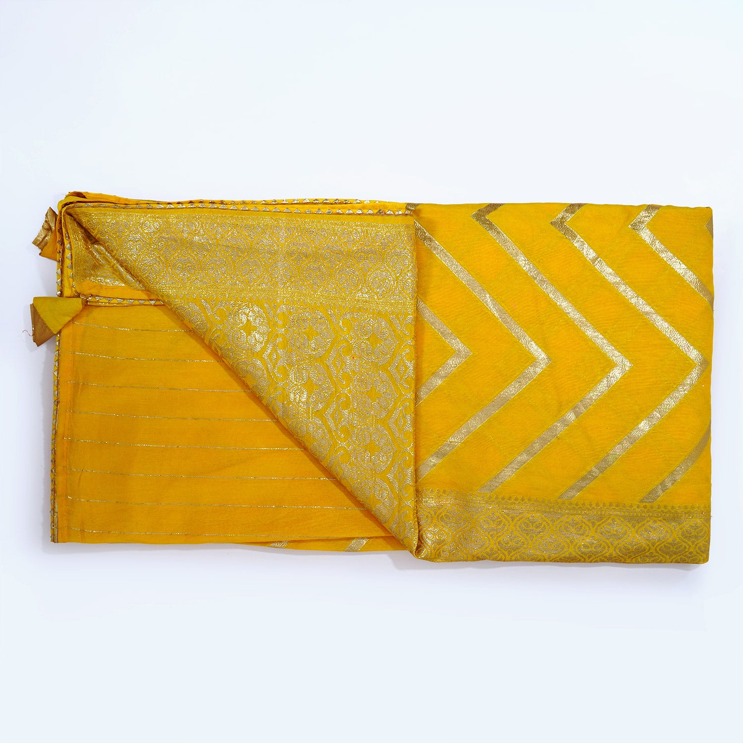 Yellow Jaipuri Soft Silk Saree, Ethnic Wear for Women, Traditional Indian Saree, Festive Occasion Saree, Elegant Silk Saree, Jaipuri Motifs, Wedding Saree, Bloomaya.com Saree Collection, Vibrant Yellow Ethnic Attire, Soft Silk Draping Saree.